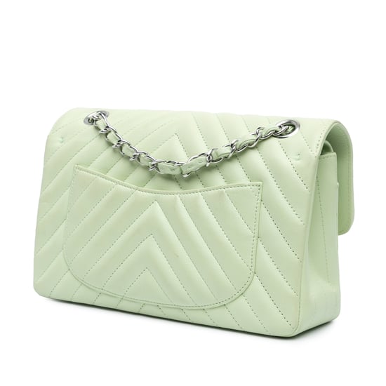 Bolso Mini Flap Chanel 19 de Cordero Verde Pálido - Image 2