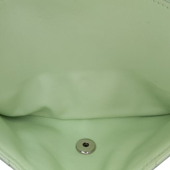 Bolso Mini Flap Chanel 19 de Cordero Verde Pálido - Image 5