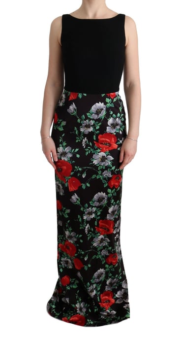 Vestido Maxi de Seda con Estampado Floral - Image 1