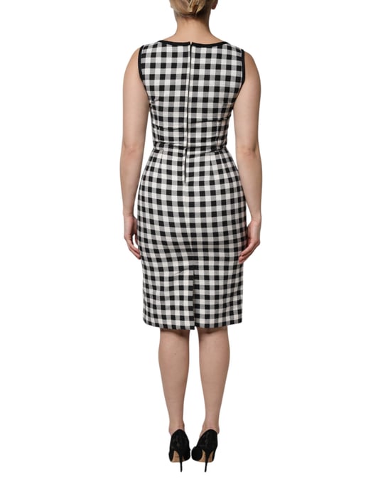 Vestido tubo de cuadros vichy - Image 4