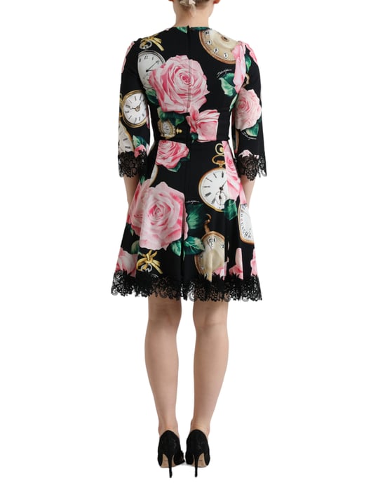 Vestido Mini Aline Rosa con Reloj de Bolsillo - Image 3
