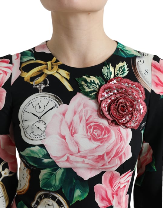 Vestido Mini Aline Rosa con Reloj de Bolsillo - Image 4