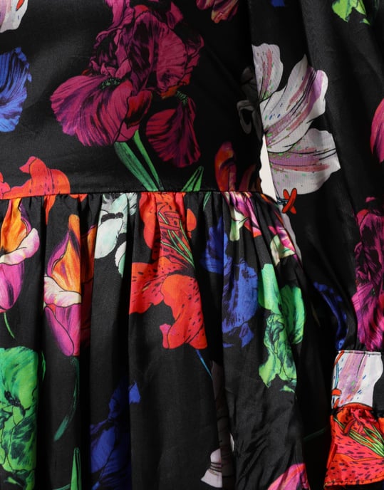 Vestido con estampado floral y volantes - Image 6