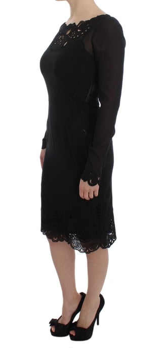 Vestido de cóctel floral con corte láser - Image 2