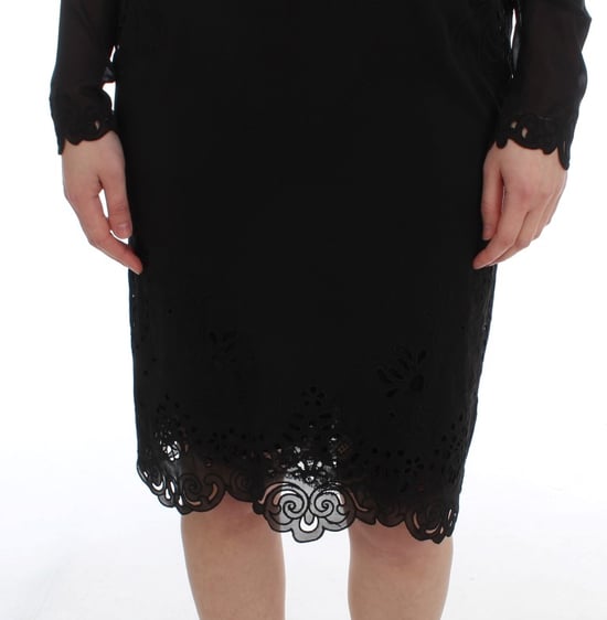 Vestido de cóctel floral con corte láser - Image 6