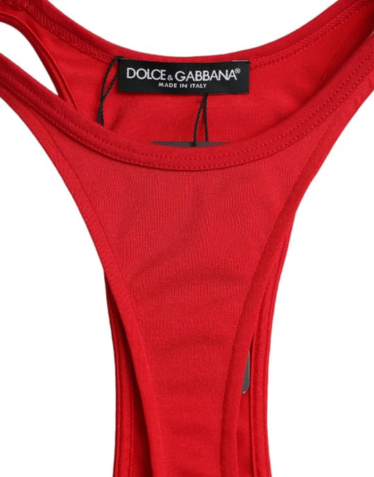 Vestido Mini Rojo con Detalle Cutout - Image 6