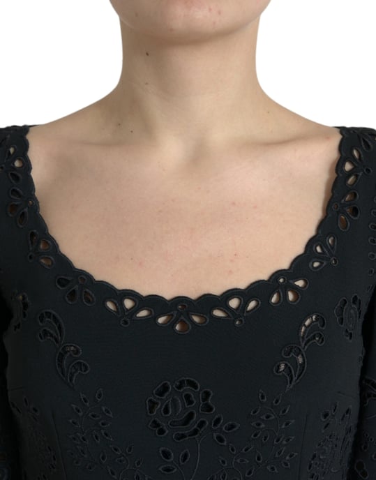 Vestido Lápiz de Encaje Floral - Image 4