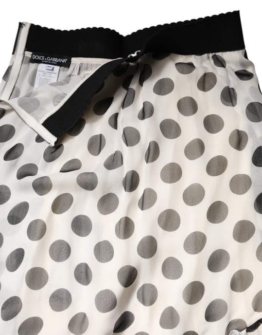 Falda Midi Envolvente con Volantes de Lunares - Image 6