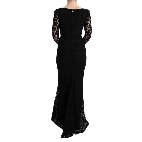 Vestido Maxi de Encaje con Escote Cuadrado y Mangas Largas - Image 3
