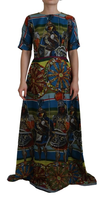Vestido Maxi de Seda Impresa - Image 1