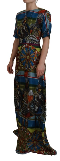 Vestido Maxi de Seda Impresa - Image 2