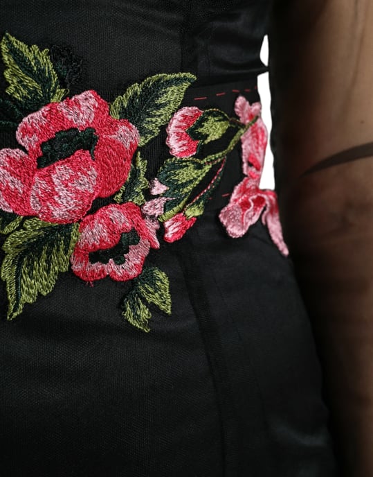 Vestido Largo Bordado Floral - Image 6