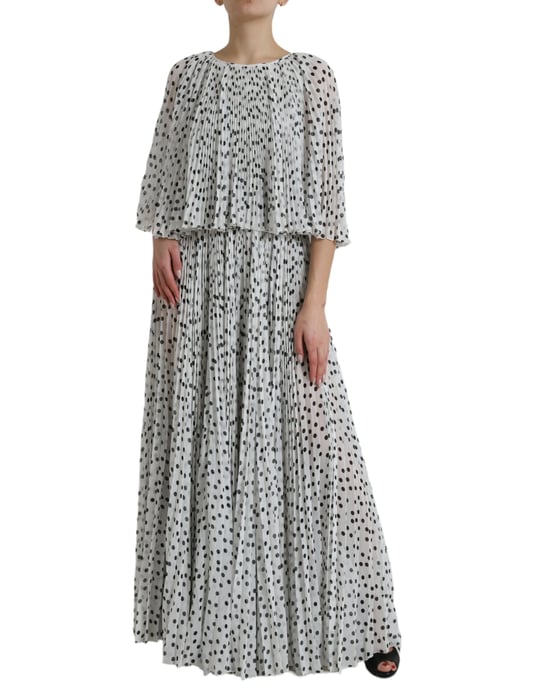 Vestido Maxi Plisado de Lunares - Image 2