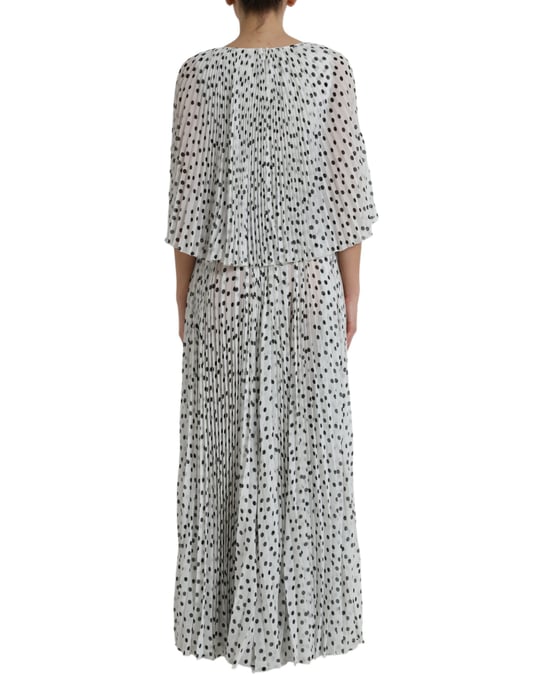Vestido Maxi Plisado de Lunares - Image 3