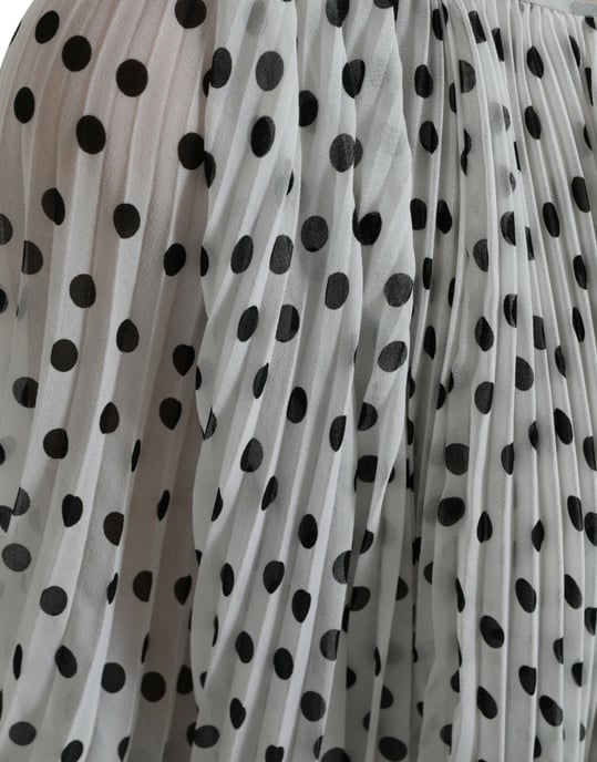 Vestido Maxi Plisado de Lunares - Image 6