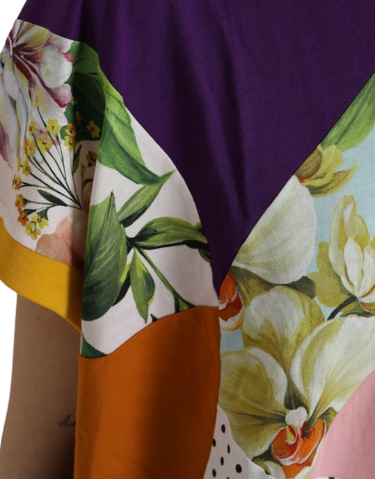 Camiseta de Seda Patchwork Multicolor - Image 5
