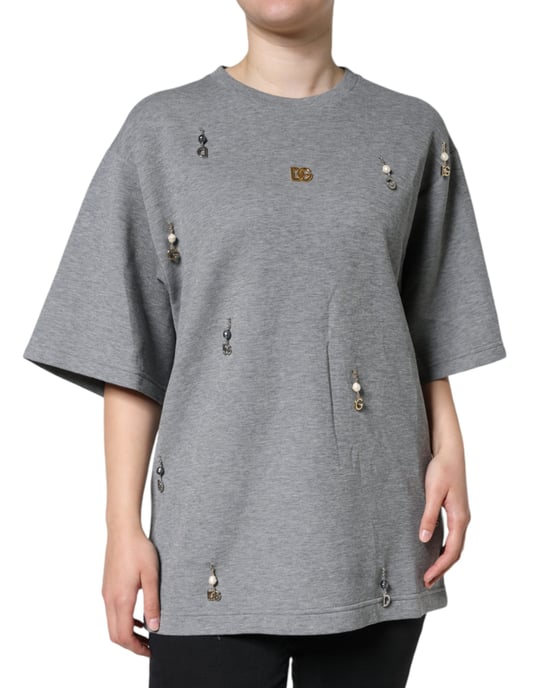 Camisa de algodón gris Dolce Gabbana Tsh84630 - Image 2