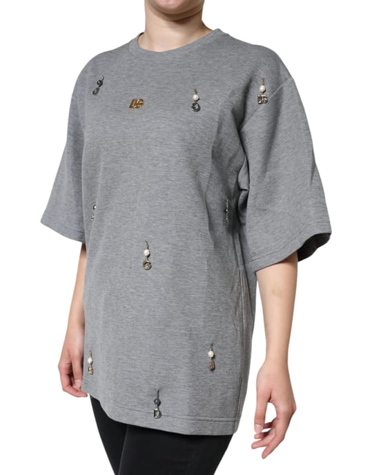 Camisa de algodón gris Dolce Gabbana Tsh84630 - Image 3