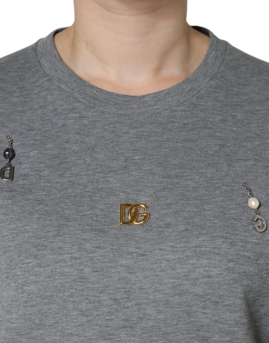 Camisa de algodón gris Dolce Gabbana Tsh84630 - Image 5