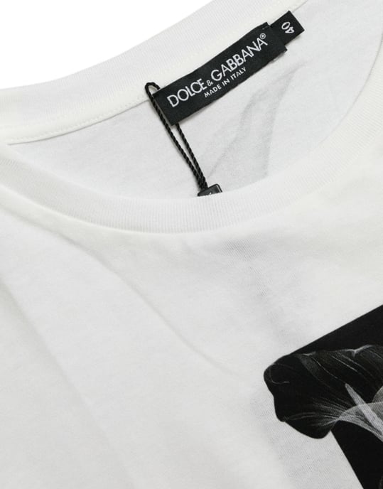 Camiseta de manga corta con cuello redondo floral - Image 6