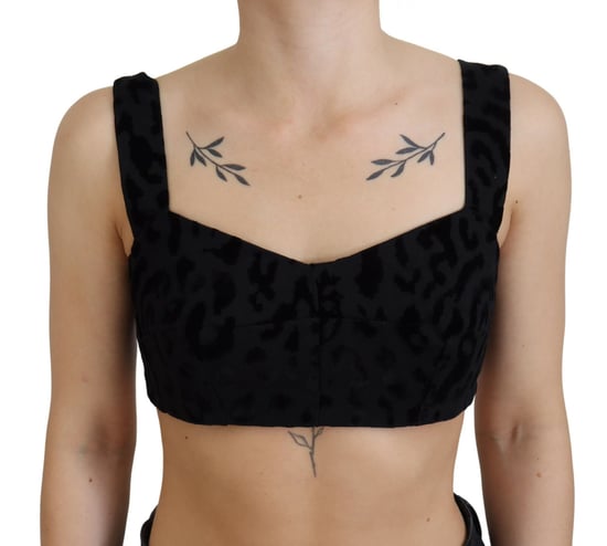 Top sin mangas de terciopelo Sweetheart de Dolce Gabbana - Image 4