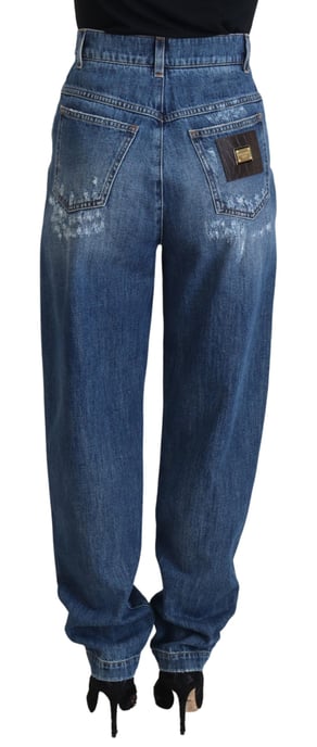 Jeans de mezclilla desgastados con rotos - Image 3