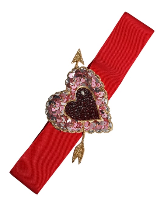 Cinturón con Corazón de Lentejuelas - Image 1