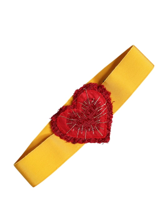 Cinturón de Grosgrain Embellecido con Corazones - Image 1