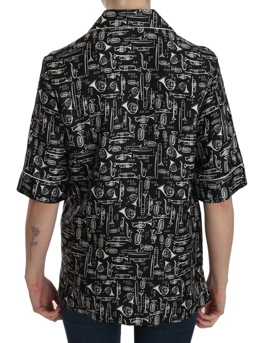 Camisa de Seda con Instrumentos Musicales Dolce Gabbana - Image 2