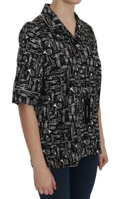 Camisa de Seda con Instrumentos Musicales Dolce Gabbana - Image 3