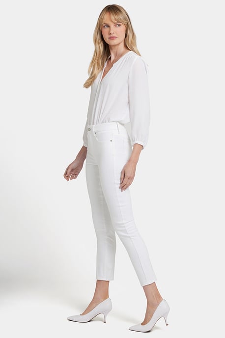 Jeans de Tobillo Alina Blanco Denim Premium | Blanco Óptico - Image 4