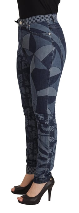 Jeans Ajustados Geométricos Florales Dolce Gabbana - Image 2