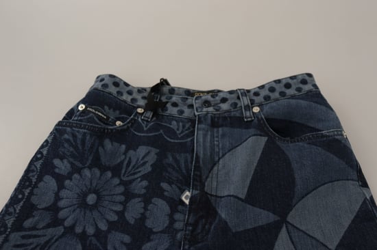 Jeans Ajustados Geométricos Florales Dolce Gabbana - Image 5