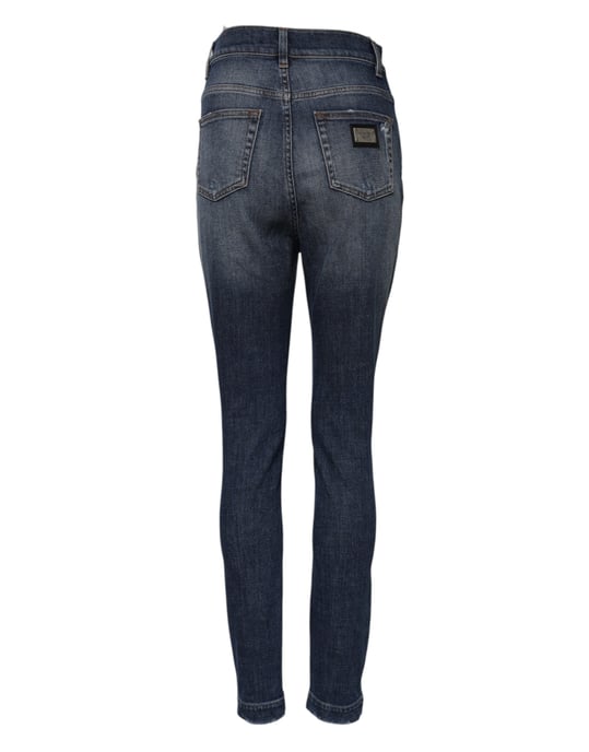 Jeans Skinny Desgastados con Desgarros - Image 3