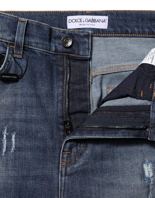 Jeans Skinny Desgastados con Desgarros - Image 4
