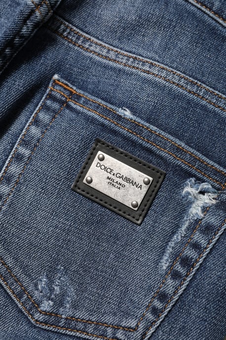 Jeans Skinny Desgastados con Desgarros - Image 5