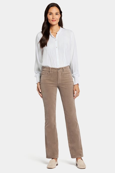 Pantalón Recto de Pana Marilyn Marrón Claro | Madera de Silla - Image 1