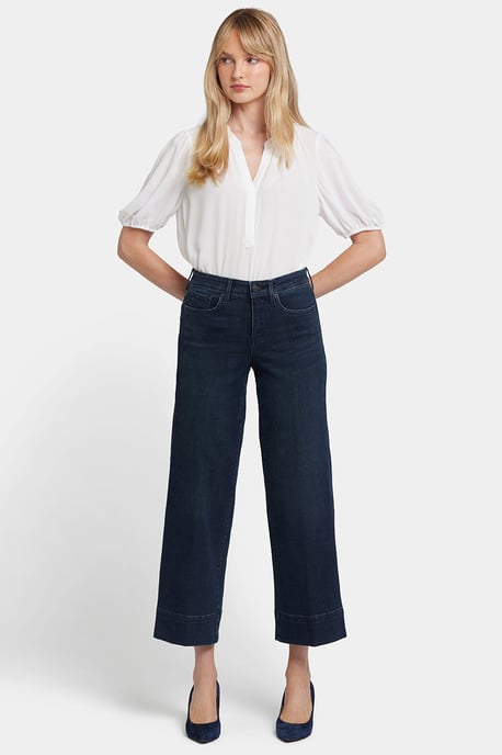 Teresa Wide Leg Ankle Jeans | Obsidian Blue - Image 3