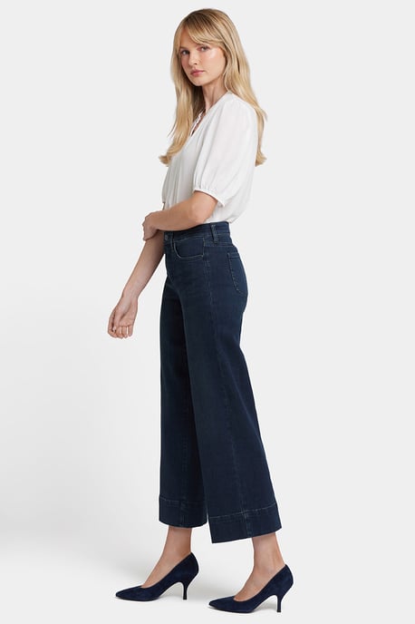 Teresa Wide Leg Ankle Jeans | Obsidian Blue - Image 4