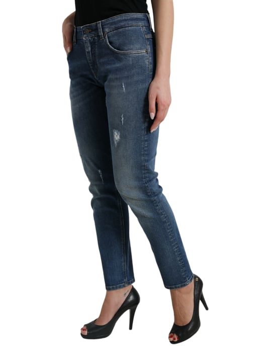 Jeans de mezclilla desgastados - Image 2