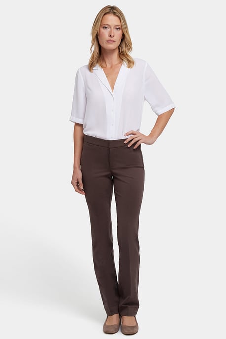 Pantalones Slim en Punto Ponte | Grano de Café - Image 1