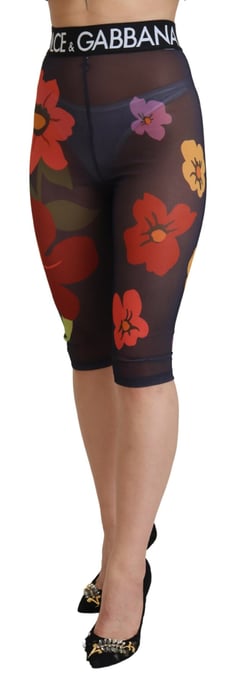 Leggings de Malla Floral Estilo Corto - Image 2
