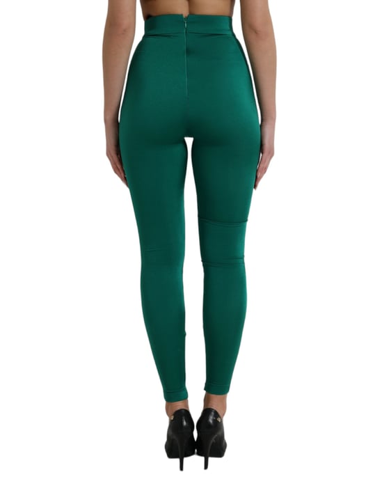 Leggings de cintura alta verdes - Image 3