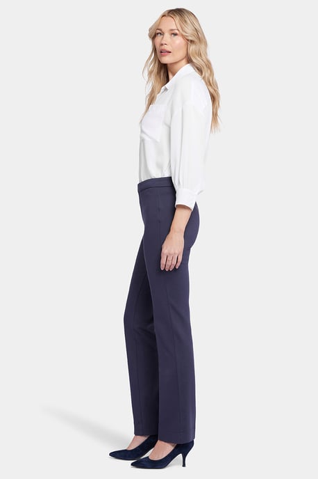 Pantalones Slim en Punto Ponte | Azul Oxford - Image 4
