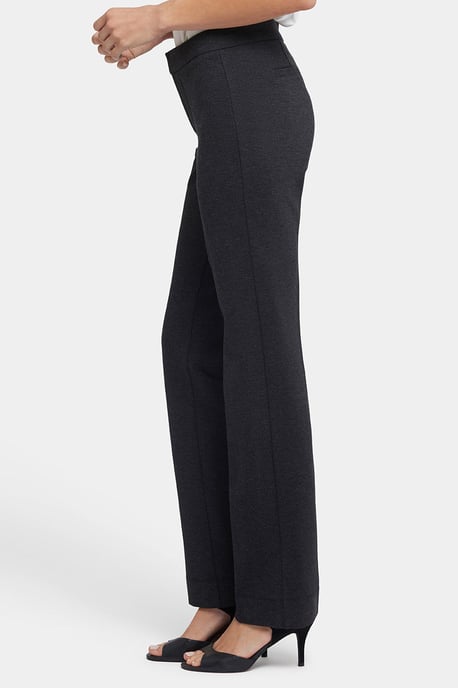 Pantalones Delgados en Punto Ponte | Gris Carbotéa - Image 2