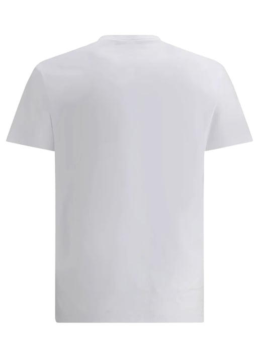 Camiseta con Logo Flocado en Blanco - Image 4