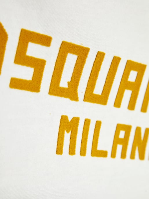 Camiseta con Logo Flocado en Blanco - Image 5