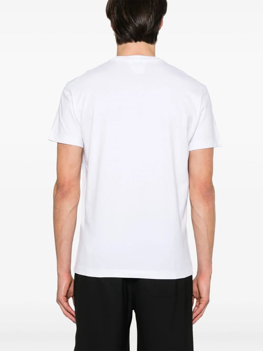 Camiseta con Logo Flocado en Blanco - Image 6