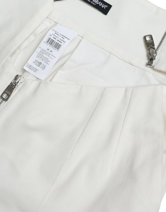 Pantalones Diseñadores Bicolor Ajustados con Cremallera - Image 5