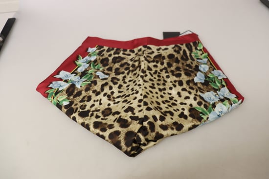 Pantalones de Imprenta de Leopardo con Panel Lateral Floral - Image 3